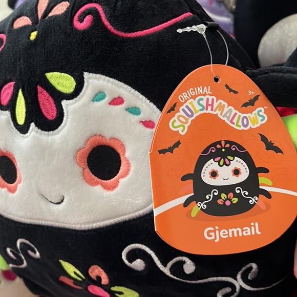 🕷️Squishmallows Gjemail Day of the Dead Spider HTF 8” - Picture 3 of 5